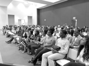 Xavier students taking their power of the vote seriously as they attend a debate forum the University's annual student government elections.
