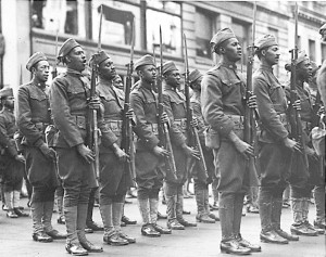 Members of Harlem Hell Fighters in 1919