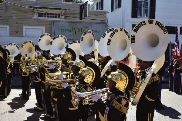 The Roots of Music's Marching Crusaders. Photo courtesy of Roots of Music.