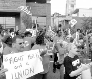 On May 23, McDonald's workers in Durham, North Carolina, joined thousands of others in 13 cities across the U.S. to strike for higher wages, a union and end to workplace harassment and violence.