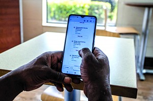 Michael Mosley, an experienced cook, completed job applications on-line. But place after place rejected him at the interview stage because of his armed-robbery conviction from more than two decades ago. Photo by Gus Bennett for The Lens